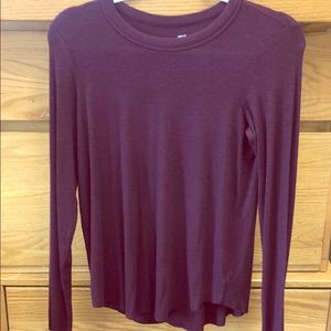 Aerie maroon long sleeve shirt